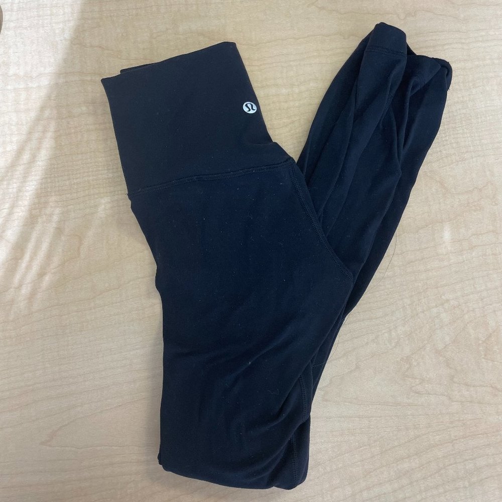 lululemon black align 25" 7/8 length